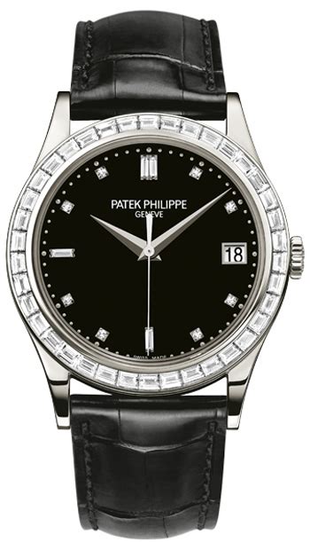 patek philippe calatrava mens diamond platinum 5298p-010|Patek Philippe Calatrava Platinum Reference 5298P.